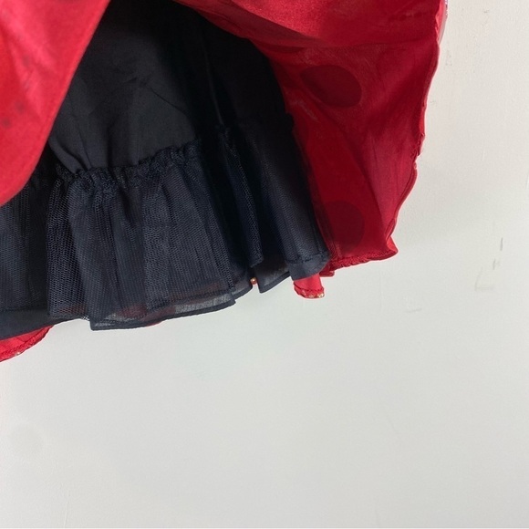 Rare Editions Baby Girl’s Red Glitter Circle Party Formal Holiday Dress -Sz‎ 24M - Picture 4 of 9